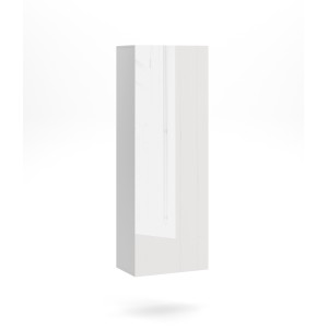 Colonne suspendu design NEVER, 1 porte, 40cm, blanc