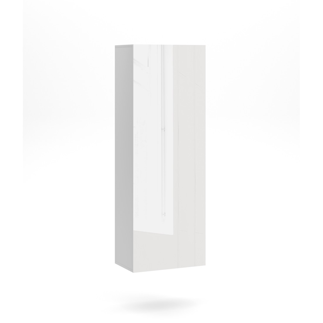 Colonne suspendu design NEVER, 1 porte, 40cm, blanc