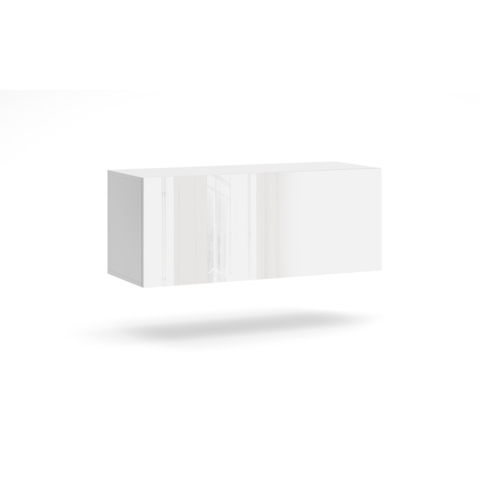 Petit meuble de rangement suspendu NEVER blanc 100cm