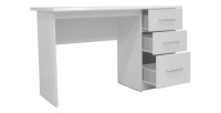 Bureau de la collection PRAGUE 3 tiroirs Blanc