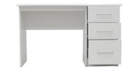 Bureau de la collection PRAGUE 3 tiroirs Blanc