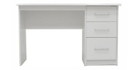 Bureau de la collection PRAGUE 3 tiroirs Blanc