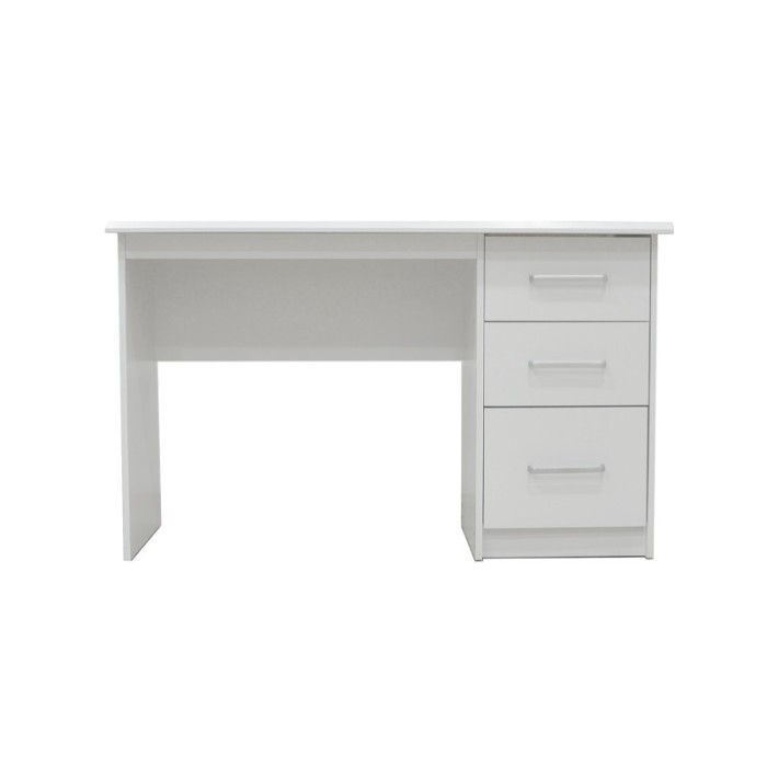 Bureau de la collection PRAGUE 3 tiroirs Blanc