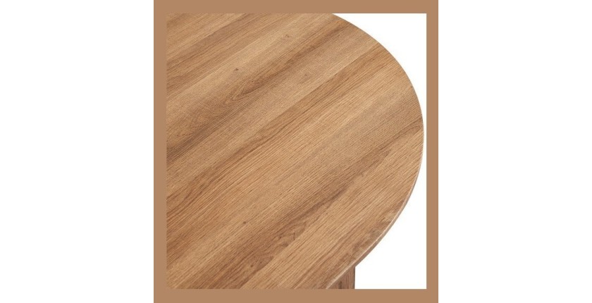 Table basse collection VAGOS effet chêne vieilli longueur 120 cm