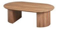 Table basse collection VAGOS effet chêne vieilli longueur 120 cm