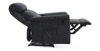 Fauteuil relaxation relevable manuellement VENISE coloris noir