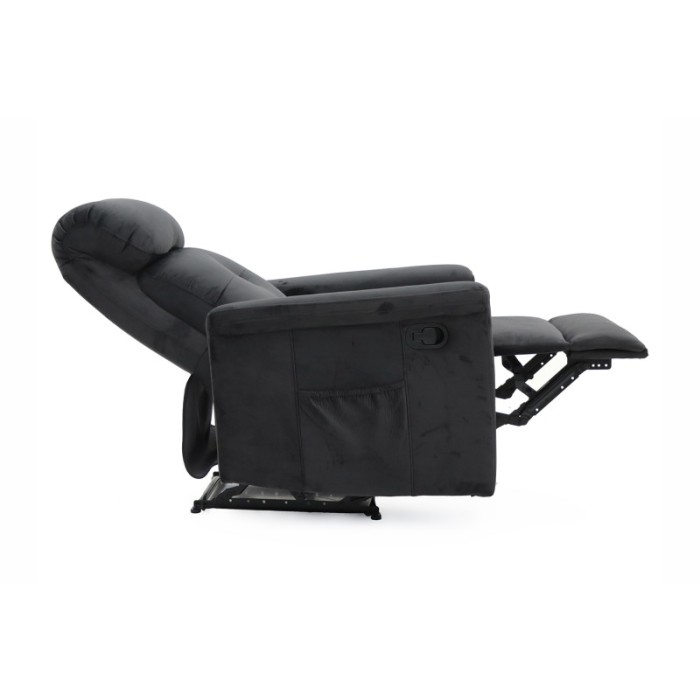 Fauteuil relaxation relevable manuellement VENISE coloris noir