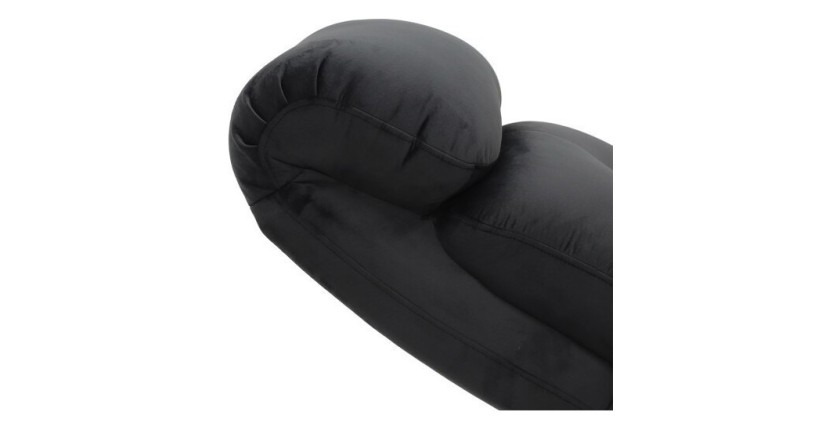 Fauteuil relaxation relevable manuellement VENISE coloris noir