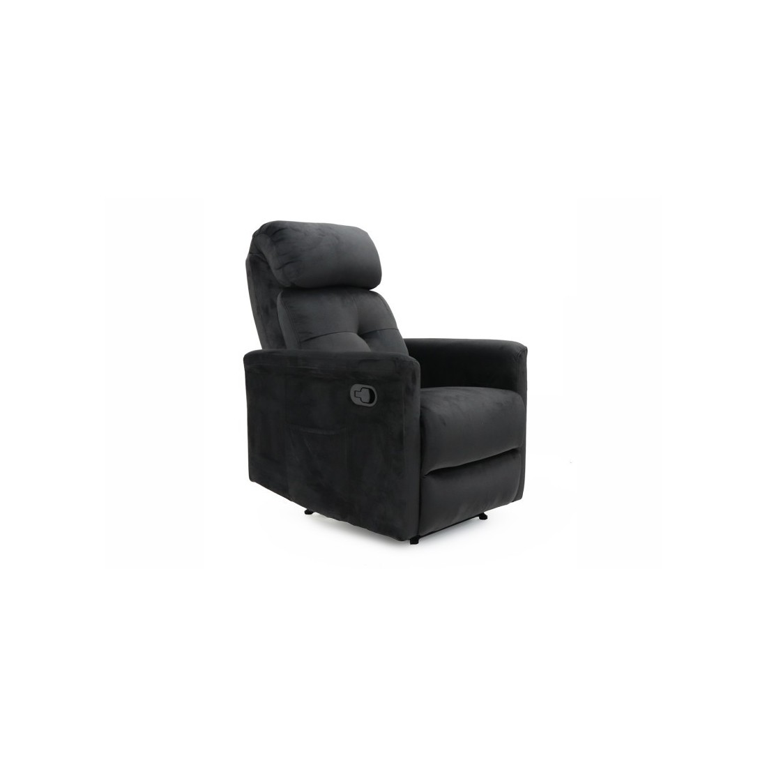 Fauteuil relaxation relevable manuellement VENISE coloris noir