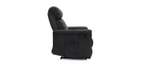 Fauteuil relaxation relevable manuellement VENISE coloris noir
