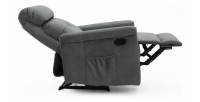 Fauteuil relaxation relevable manuellement VENISE coloris gris