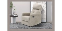 Fauteuil relaxation relevable manuellement VENISE coloris beige