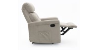 Fauteuil relaxation relevable manuellement VENISE coloris beige