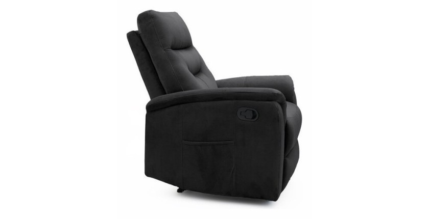 Fauteuil relaxation relevable manuellement PARIS coloris noir