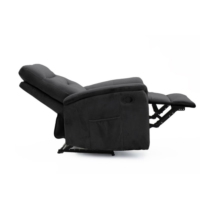Fauteuil relaxation relevable manuellement PARIS coloris noir