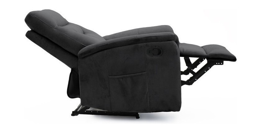 Fauteuil relaxation relevable manuellement PARIS coloris noir