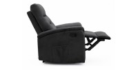 Fauteuil relaxation relevable manuellement PARIS coloris noir