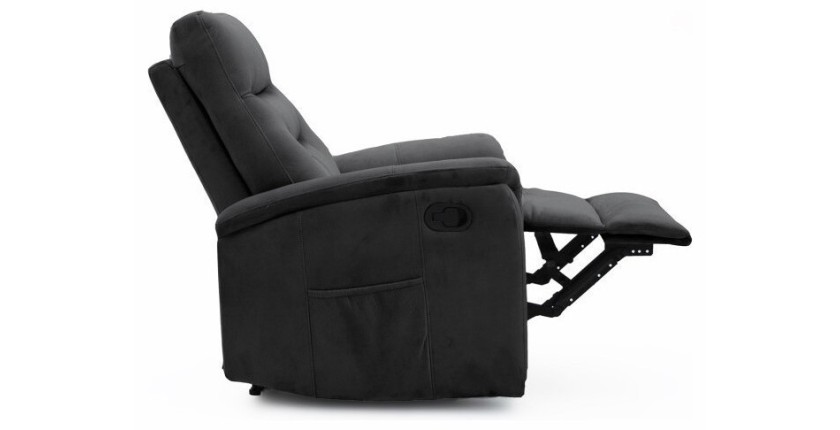 Fauteuil relaxation relevable manuellement PARIS coloris noir