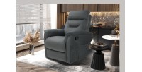 Fauteuil relaxation relevable manuellement PARIS coloris gris