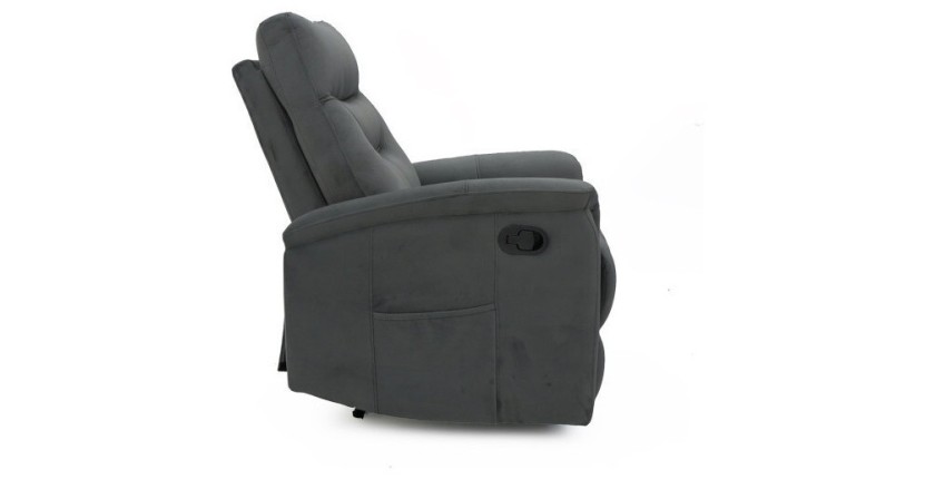 Fauteuil relaxation relevable manuellement PARIS coloris gris