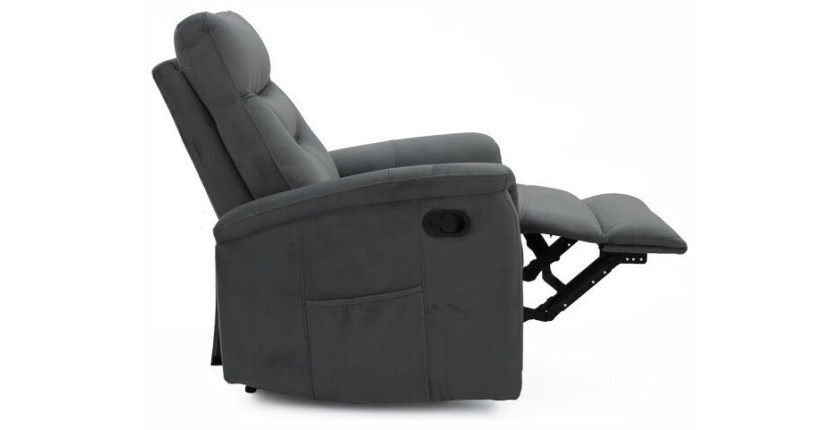 Fauteuil relaxation relevable manuellement PARIS coloris gris