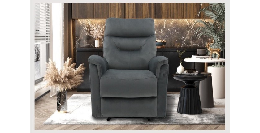 Fauteuil relaxation relevable manuellement PARIS coloris gris