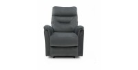Fauteuil relaxation relevable manuellement PARIS coloris gris