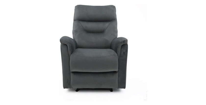Fauteuil relaxation relevable manuellement PARIS coloris gris