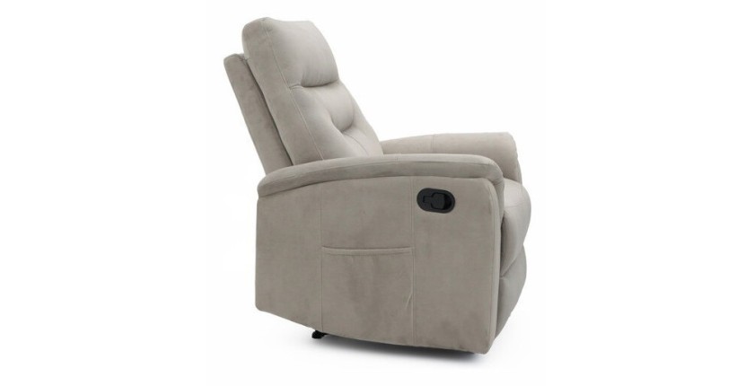 Fauteuil relaxation relevable manuellement PARIS coloris beige