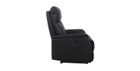 Fauteuil relaxation relevable manuellement BERLIN coloris noir