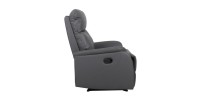 Fauteuil relaxation relevable manuellement BERLIN coloris gris