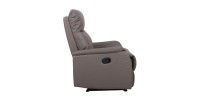 Fauteuil relaxation relevable manuellement BERLIN coloris taupe