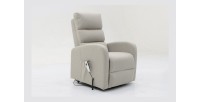 Fauteuil relaxation releveur electrique SYDNEY Tissu Gris clair