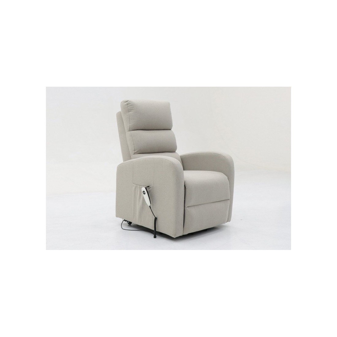 Fauteuil relaxation releveur electrique SYDNEY Tissu Gris clair