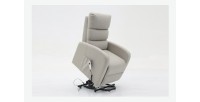 Fauteuil relaxation releveur electrique SYDNEY Tissu Gris clair