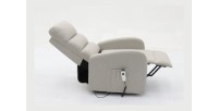 Fauteuil relaxation releveur electrique SYDNEY Tissu Gris clair