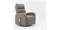 Fauteuil relaxation releveur electrique SYDNEY Tissu Taupe