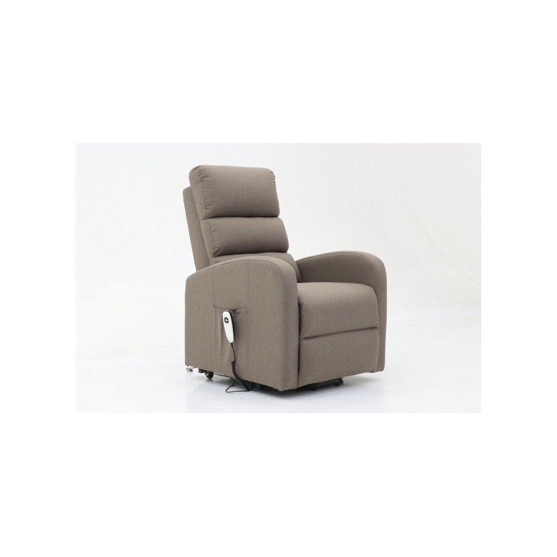 Fauteuil relaxation releveur electrique SYDNEY Tissu Taupe