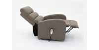Fauteuil relaxation releveur electrique SYDNEY Tissu Taupe