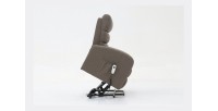 Fauteuil relaxation releveur electrique SYDNEY Tissu Taupe