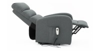 Fauteuil relax electrique SYDNEY Tissu Gris Foncé