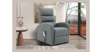 Fauteuil relax electrique SYDNEY Tissu Gris Foncé