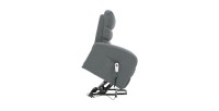 Fauteuil relax electrique SYDNEY Tissu Gris Foncé