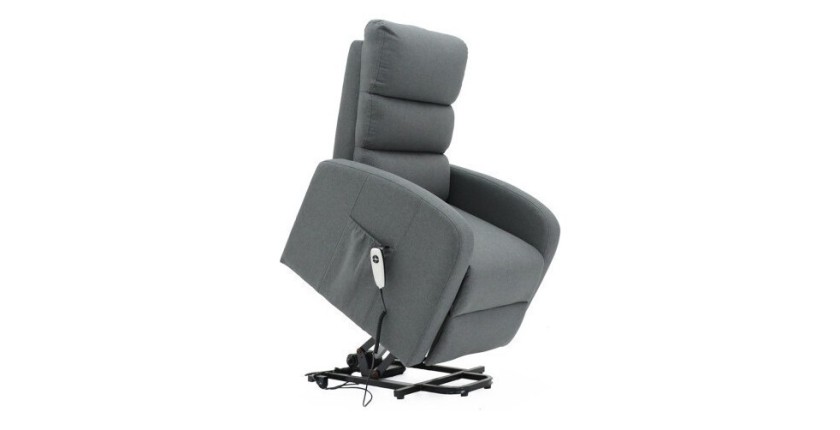 Fauteuil relax electrique SYDNEY Tissu Gris Foncé
