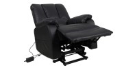 Fauteuil relax electrique TAIWAN simili noir PU