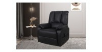 Fauteuil relax electrique TAIWAN simili noir PU