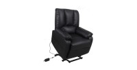 Fauteuil relax electrique TAIWAN simili noir PU