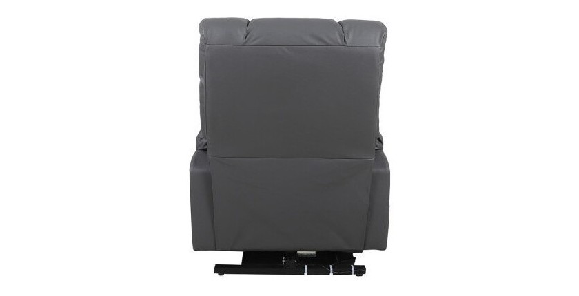 Fauteuil relax électrique TAIWAN simili gris PU