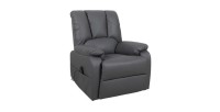 Fauteuil relax électrique TAIWAN simili gris PU
