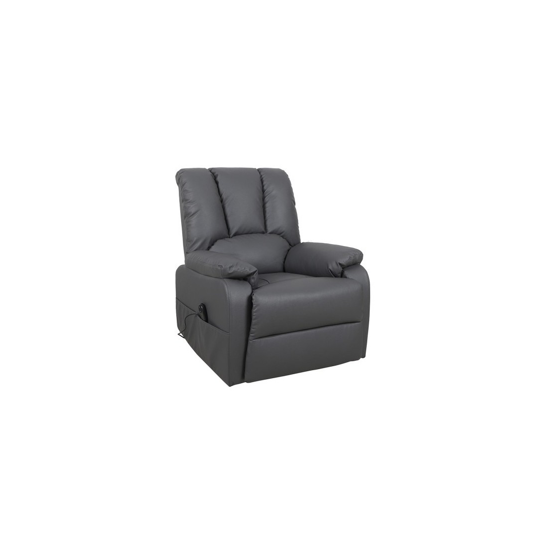 Fauteuil relax électrique TAIWAN simili gris PU